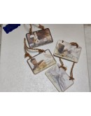 Targhette legno segnaposto bomboniera